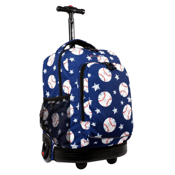 J World New York Duet Baseball Kids Backpack and Lunch Bag Set - Blue - Polyester