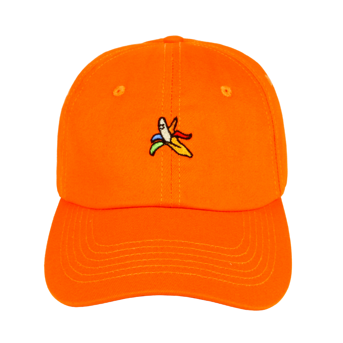 Banana Embroidery Ball Cap- Orange - JWorldstore
