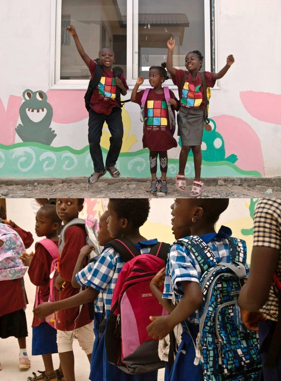 J World New York donates backpacks to Kids in Ghana