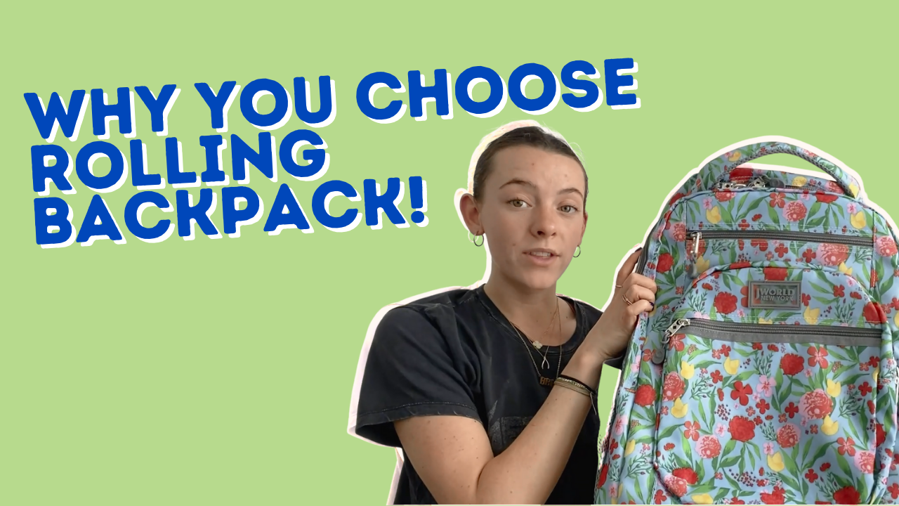 Why you choose rolling backpack!