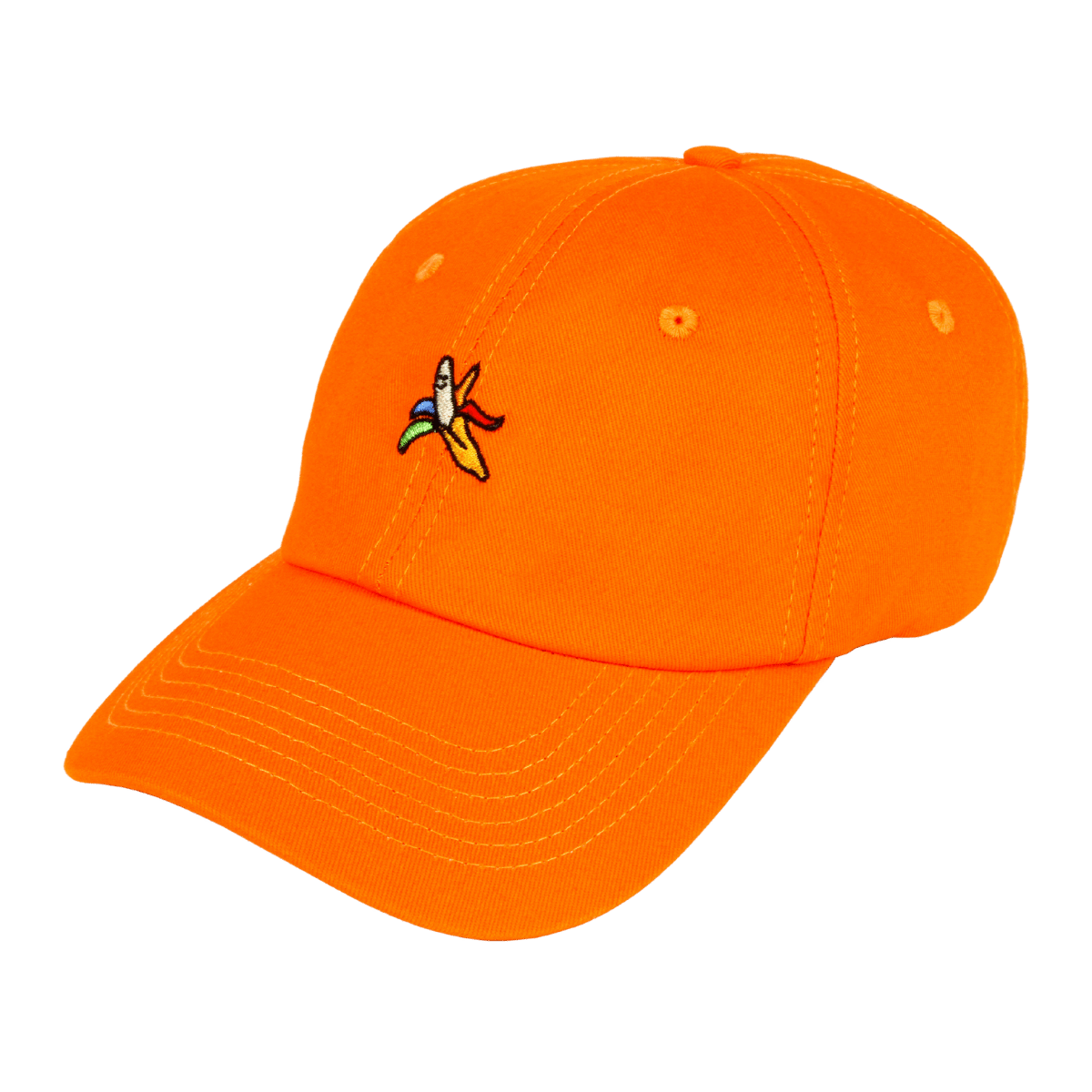 Banana Embroidery Ball Cap- Orange - JWorldstore