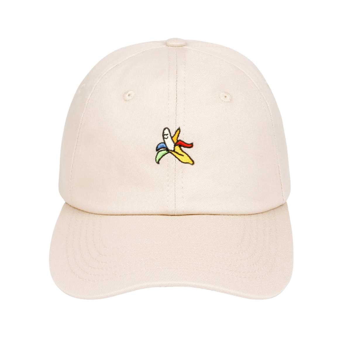 Banana Embroidery Ball Cap- Beige - JWorldstore