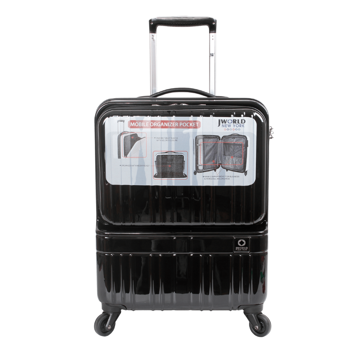 Cue Carry-On Luggage With Spinner Wheels - JWorldstore