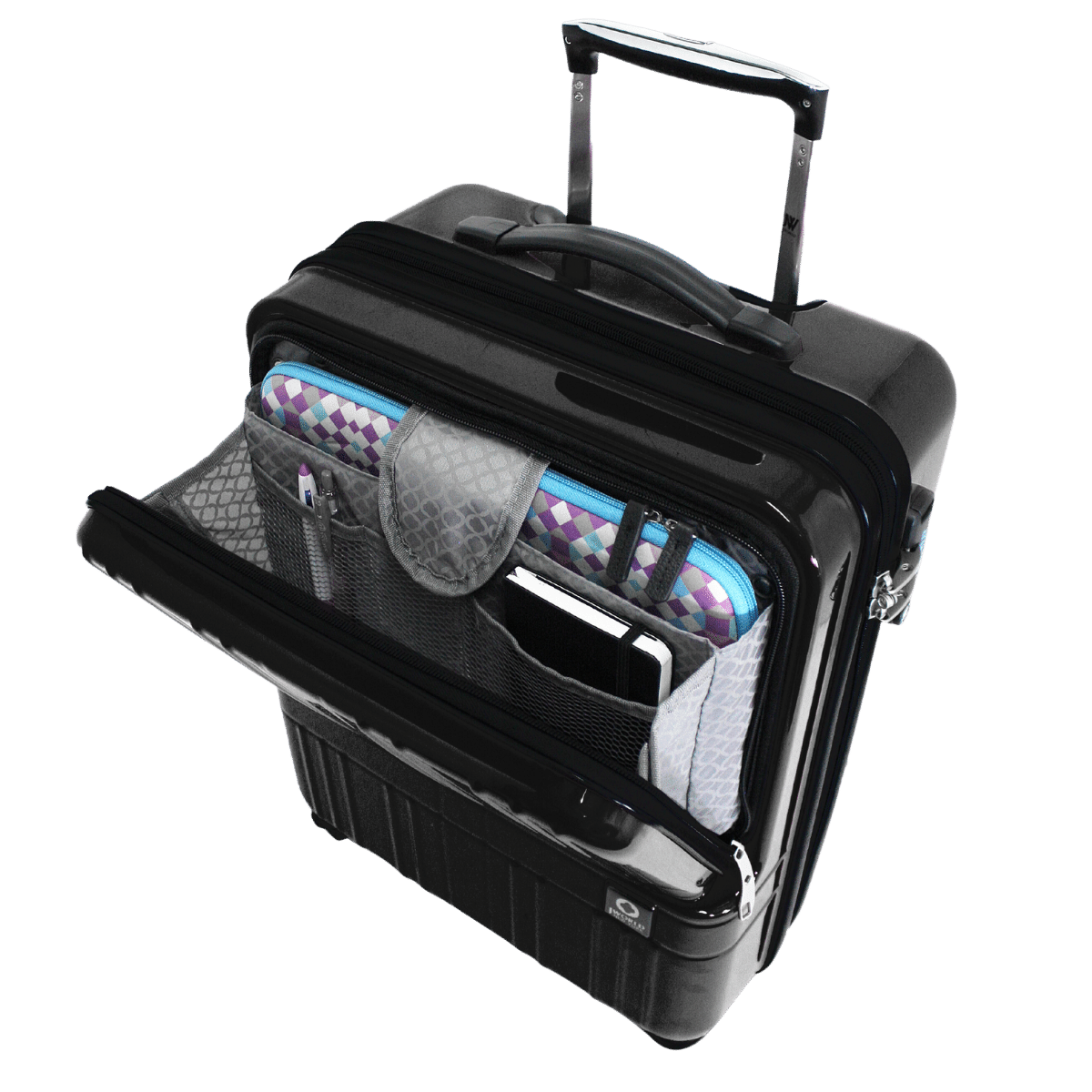 Cue Carry On Luggage With Spinner Wheels JWorldstore