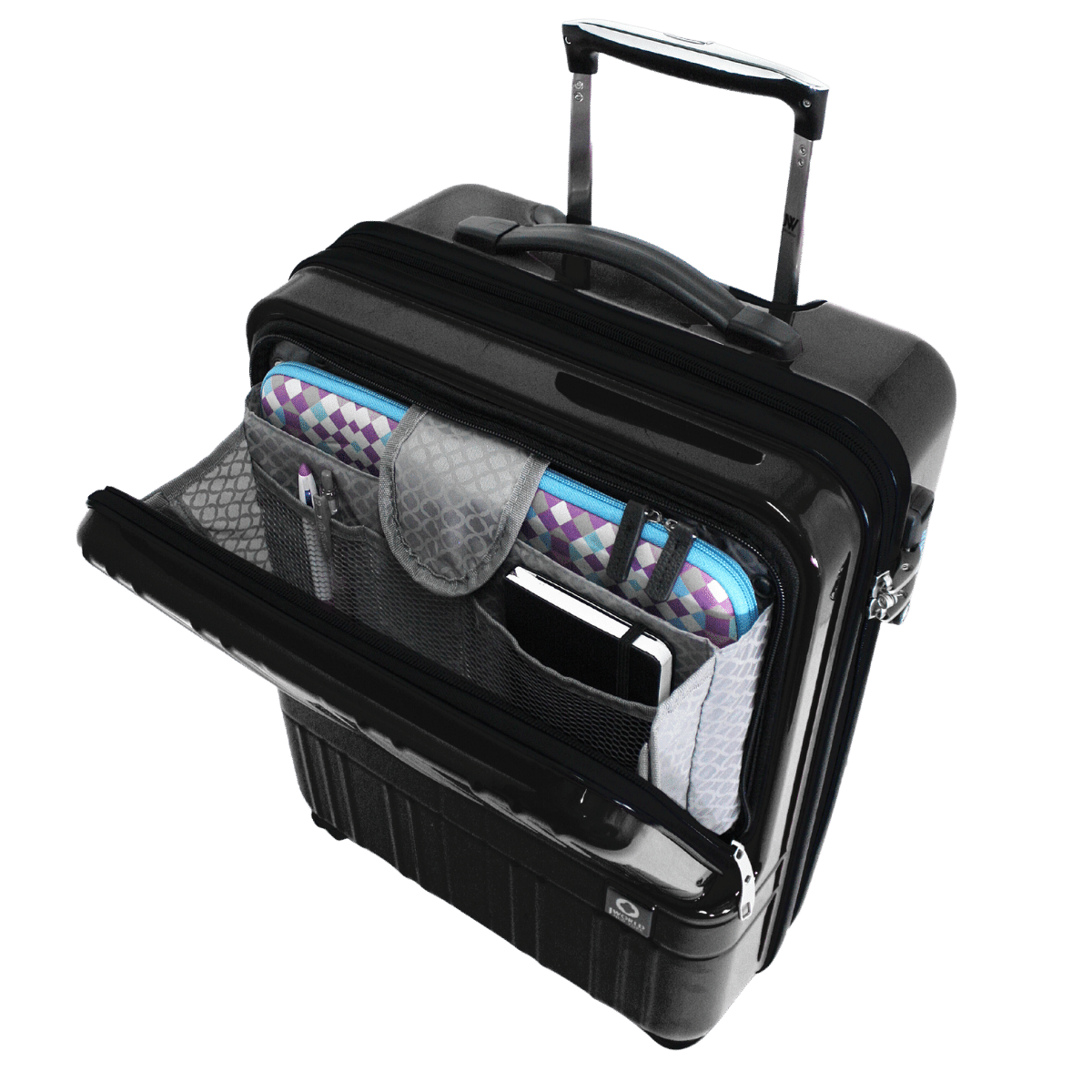 Cue Carry-On Luggage With Spinner Wheels - JWorldstore