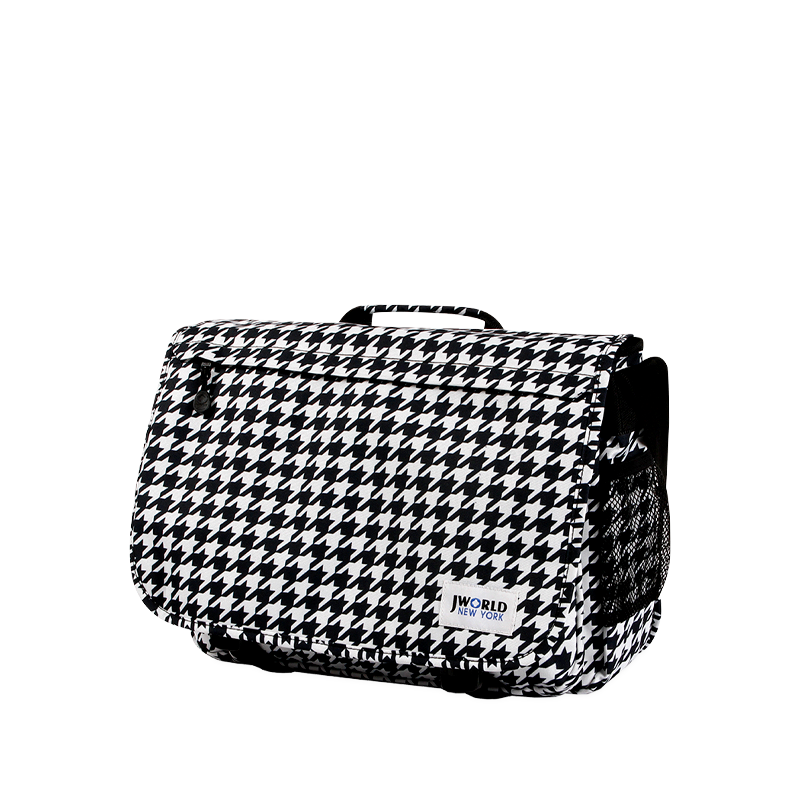 Thomas Laptop Messenger Bag in Houndstooth - Final Sale - JWorldstore