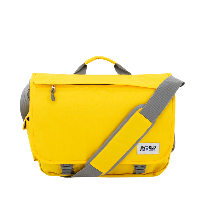 Thomas Laptop Messenger Bag in Tangerine Yellow - Final Sale - JWorldstore