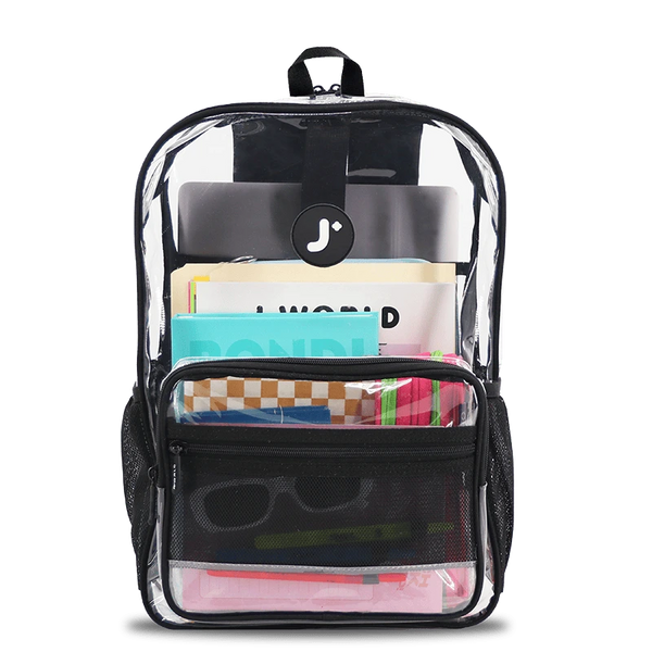 Clear backpack designer shop
