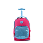 Sparkle 15 Inch Kids Rolling Backpack / Carry On - JWorldstore