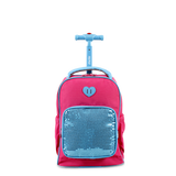 Sparkle 15 Inch Kids Rolling Backpack / Carry On - JWorldstore