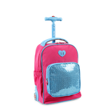 Sparkle 15 Inch Kids Rolling Backpack / Carry On - JWorldstore