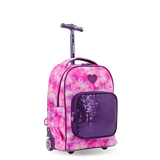 Sparkle 15 Inch Kids Rolling Backpack / Carry On - JWorldstore