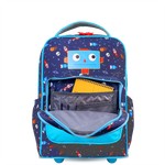 Sparkle 15 Inch Kids Rolling Backpack / Carry On - JWorldstore