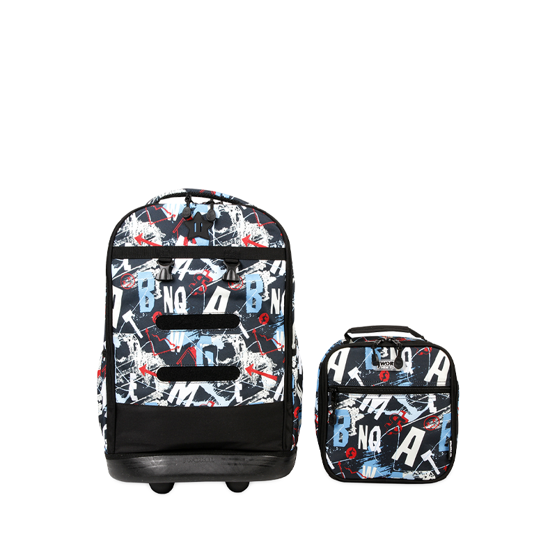 Duo Rolling Backpack With Detachable Lunch Box Set (18 Inch) - JWorldstore