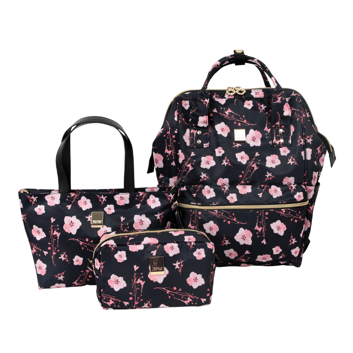 Posy 3Pc Casual Bag (Backpack, Tote & Pouch) - JWorldstore