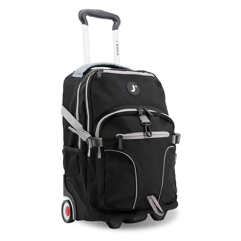Lunar Multi-Purpose Laptop Rolling Backpack (19.5 Inch) in Black - JWorldstore