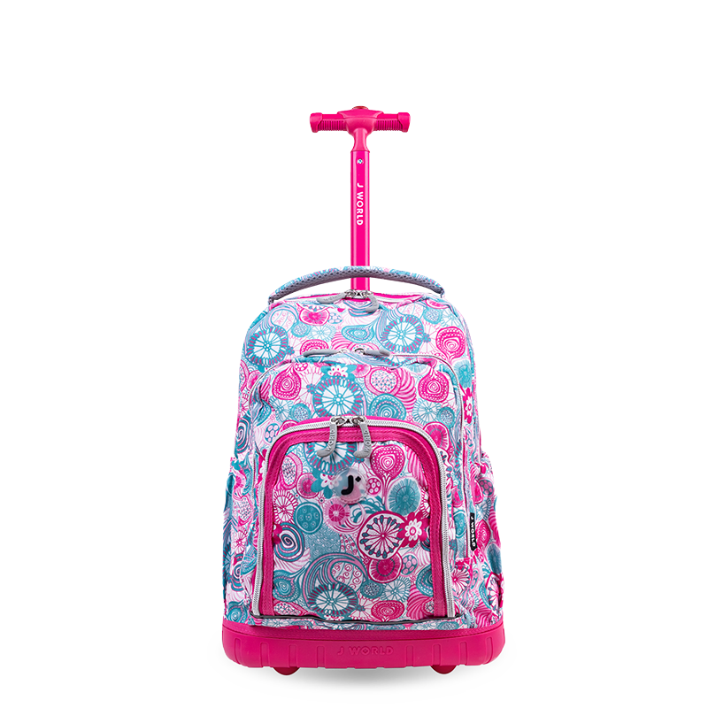 Lollipop Kids Rolling Backpack With Lunch Bag (16 Inch) - JWorldstore