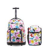 Lollipop Kids Rolling Backpack With Lunch Bag (16 Inch) - JWorldstore