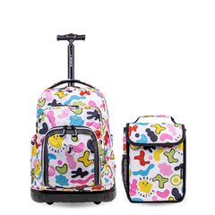 Lollipop Kids Rolling Backpack With Lunch Bag (16 Inch) - JWorldstore