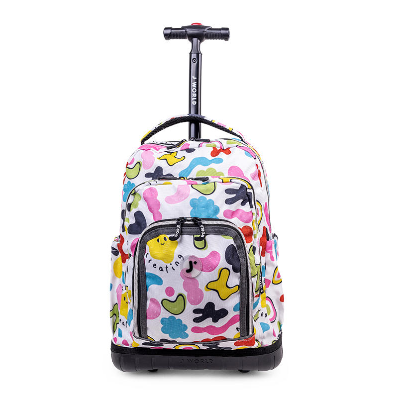 Lollipop Kids Rolling Backpack With Lunch Bag (16 Inch) - JWorldstore