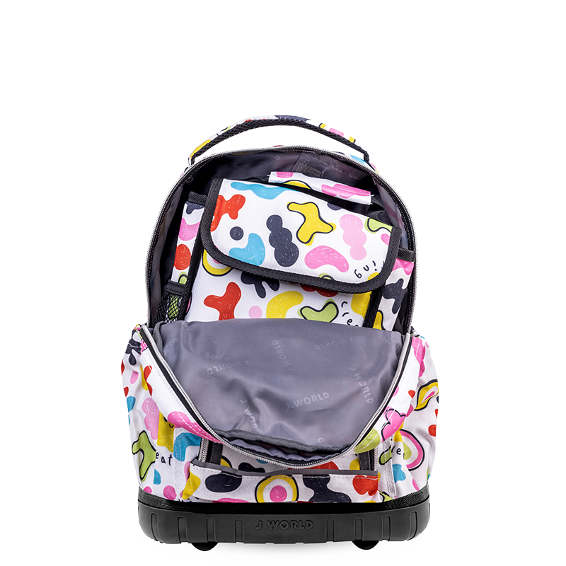 Lollipop Kids Rolling Backpack With Lunch Bag (16 Inch) - JWorldstore