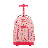 Lollipop Kids Rolling Backpack With Lunch Bag (16 Inch) in Pink Yard - Final Sale