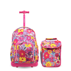 Lollipop Kids Rolling Backpack With Lunch Bag (16 Inch) - JWorldstore