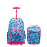 Lollipop Kids Rolling Backpack With Lunch Bag (16 Inch) - JWorldstore