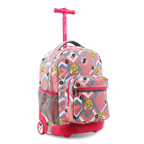 Sunrise Rolling Backpack (18 Inch) in Basketbally