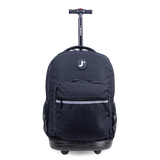 Sunrise Rolling Backpack (18 Inch) in Black