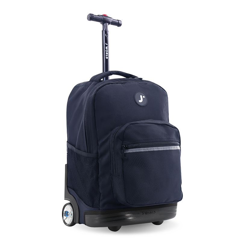 Sunrise Rolling Backpack (18 Inch) in Black - JWorldstore