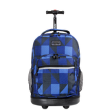 Sunrise Rolling Backpack (18 Inch) in Block Navy