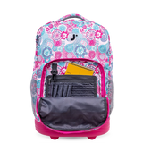 Sunrise Rolling Backpack (18 Inch) in Blue Raspberry