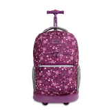 Sunrise Rolling Backpack (18 Inch) in Garden Purple - Final Sale