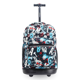 Sunrise Rolling Backpack (18 Inch) in Graffiti