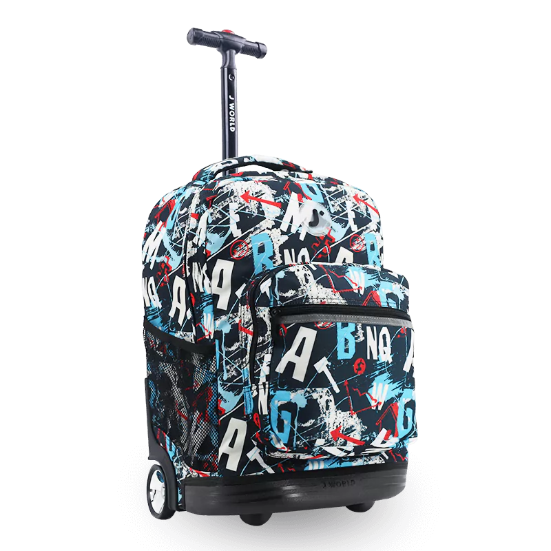 Sunrise Rolling Backpack (18 Inch) in Graffiti - JWorldstore