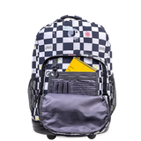 Sunrise Rolling Backpack (18 Inch) in Icon Checkers