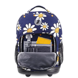 Sunrise Rolling Backpack (18 Inch) in Joy Daisy