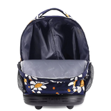 Sunrise Rolling Backpack (18 Inch) in Joy Daisy