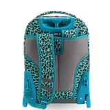 Sunrise Rolling Backpack (18 Inch) in Mint Leopard