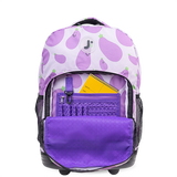 Sunrise Rolling Backpack (18 Inch) in Mr Eggplant