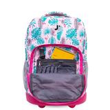 Sunrise Rolling Backpack (18 Inch) in Palm Leaves