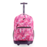 Sunrise Rolling Backpack (18 Inch) in Purple Galaxy