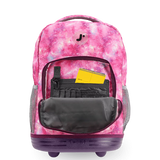 Sunrise Rolling Backpack (18 Inch) in Purple Galaxy