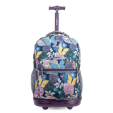 Sunrise Rolling Backpack (18 Inch) in Secret Garden