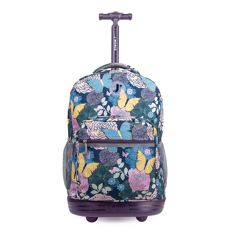 Sunrise Rolling Backpacks for Girls | Secret Garden | J World – JWorldstore
