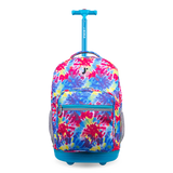 Sunrise Rolling Backpack (18 Inch) in Tie Dye