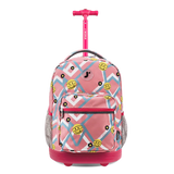 Sunrise Rolling Backpack (18 Inch) in Basketbally