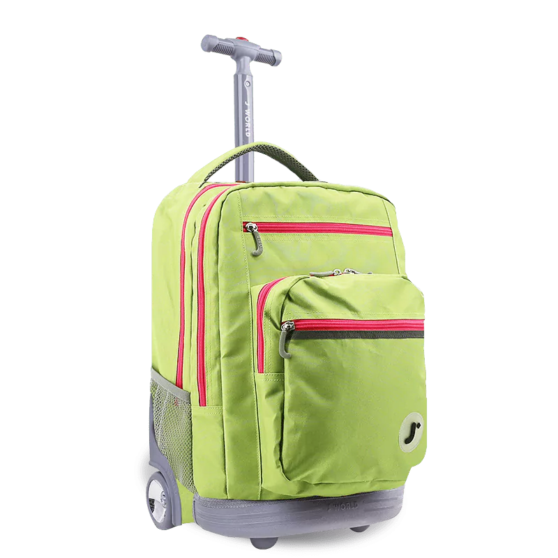 Sundance Laptop Rolling Backpack (20 Inch) in Celery - JWorldstore