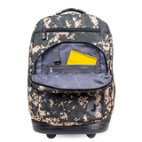 Sundance Laptop Rolling Backpack (19.5 Inch) in Green Camo